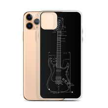 Load image into Gallery viewer, Blueprint (Black Design) iPhone Case