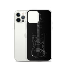 Load image into Gallery viewer, Blueprint (Black Design) iPhone Case