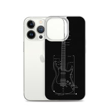 Load image into Gallery viewer, Blueprint (Black Design) iPhone Case