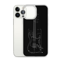 Load image into Gallery viewer, Blueprint (Black Design) iPhone Case