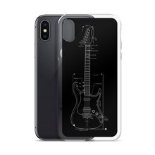 Load image into Gallery viewer, Blueprint (Black Design) iPhone Case