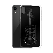 Load image into Gallery viewer, Blueprint (Black Design) iPhone Case