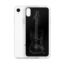 Load image into Gallery viewer, Blueprint (Black Design) iPhone Case