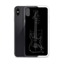 Load image into Gallery viewer, Blueprint (Black Design) iPhone Case
