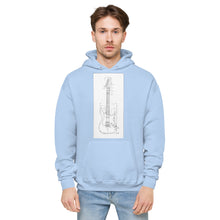 Load image into Gallery viewer, Blueprint Fleece Hoodie (White Design)