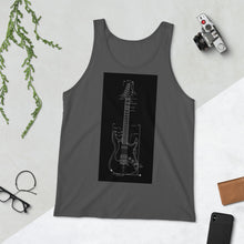 Load image into Gallery viewer, Blueprint Tank Top (Black Design)