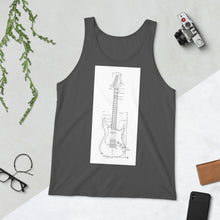 Load image into Gallery viewer, Blueprint Tank Top (White Design)