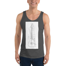Load image into Gallery viewer, Blueprint Tank Top (White Design)