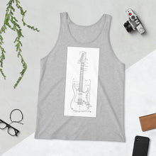 Load image into Gallery viewer, Blueprint Tank Top (White Design)