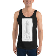 Load image into Gallery viewer, Blueprint Tank Top (White Design)