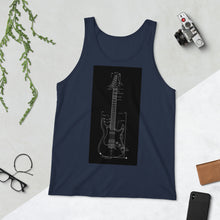 Load image into Gallery viewer, Blueprint Tank Top (Black Design)