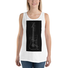 Load image into Gallery viewer, Blueprint Tank Top (Black Design)