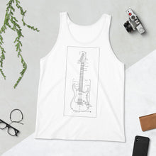 Load image into Gallery viewer, Blueprint Tank Top (White Design)