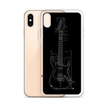 Load image into Gallery viewer, Blueprint (Black Design) iPhone Case

