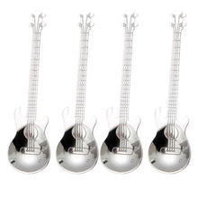 Load image into Gallery viewer, Guitar Coffee Teaspoons, 4 Pcs
