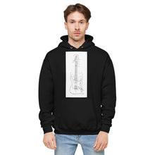 Load image into Gallery viewer, Blueprint Fleece Hoodie (White Design)
