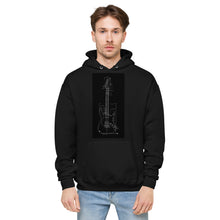 Load image into Gallery viewer, Blueprint Fleece Hoodie (Black Design)
