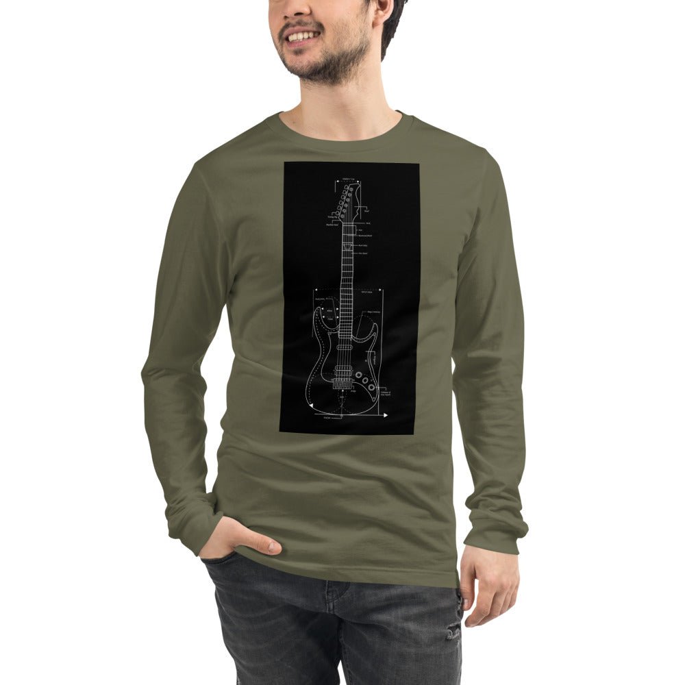 Blueprint Long Sleeve Shirt (Black Design)