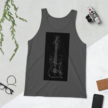 Load image into Gallery viewer, Blueprint Tank Top (Black Design)
