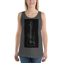 Load image into Gallery viewer, Blueprint Tank Top (Black Design)
