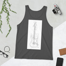 Load image into Gallery viewer, Blueprint Tank Top (White Design)
