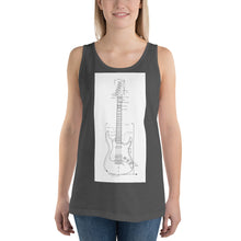 Load image into Gallery viewer, Blueprint Tank Top (White Design)
