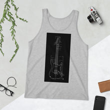 Load image into Gallery viewer, Blueprint Tank Top (Black Design)
