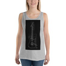 Load image into Gallery viewer, Blueprint Tank Top (Black Design)
